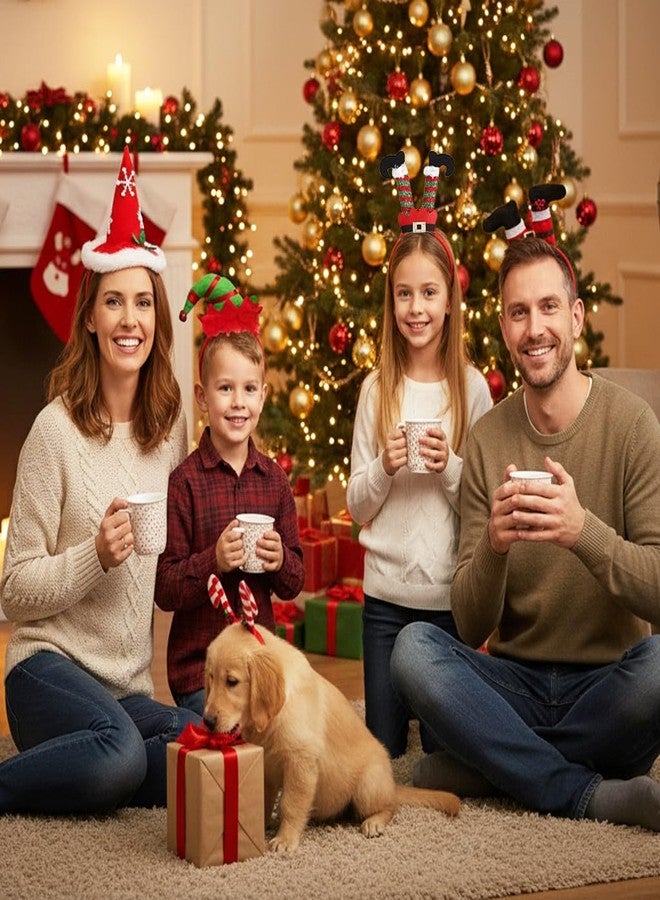  بالي مجموعة بالاي® من 5 قطع من عصابات الرأس لعيد الميلاد للأطفال والفتيات والنساء، قبعة عيد الميلاد اللطيفة على شكل قزم وسانتا، زينة رأس، إكسسوارات، هدايا حفلات العطلات للنساء والفتيات - Image 5